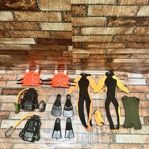 Gi Joe Militar clothes and accesorios vintage